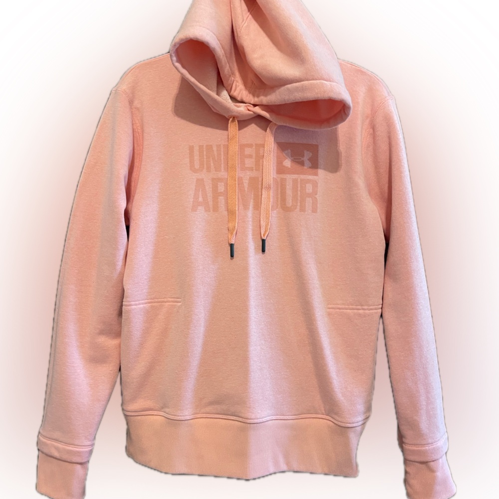 Under Armour Threadborne Pink Graphic Hoodie Fleece Size medium